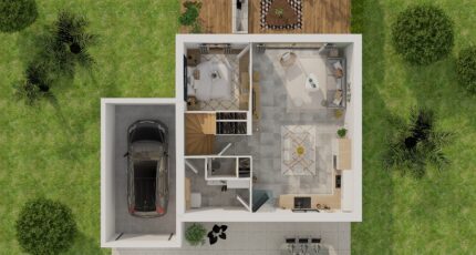 Etage GA 4 ch Trendy  - Maisons Bernard Jambert