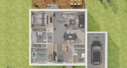 Plain-pied GA 2 ch Trendy 32012-4586modele620210611qXt2r.jpeg - Maisons Bernard Jambert