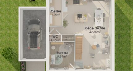 Combles GA 4 ch Design 32224-4586modele1020210617PeUD5.jpeg - Maisons Bernard Jambert